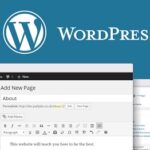 создать +страницу в WordPress